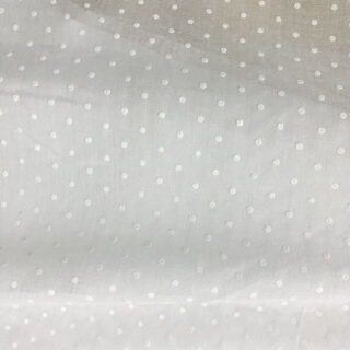 Visillo Plumeti blanco crudo