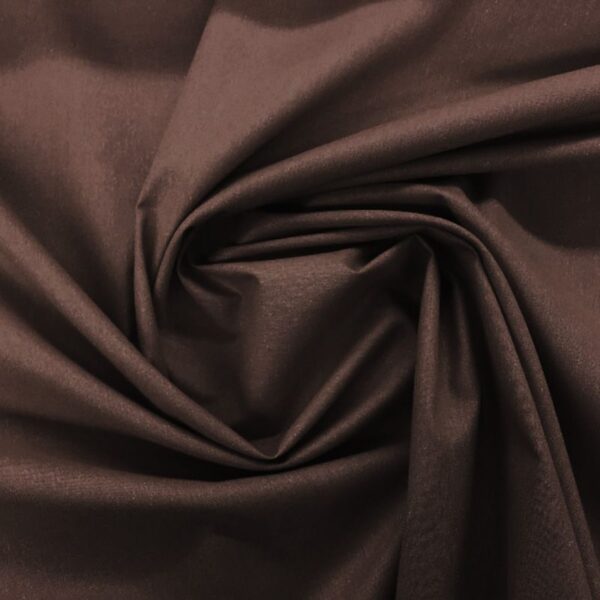 Algodón liso Marrón oscuro (Oeko-Tex)