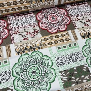 Retal Jacquard Bali green 140x100