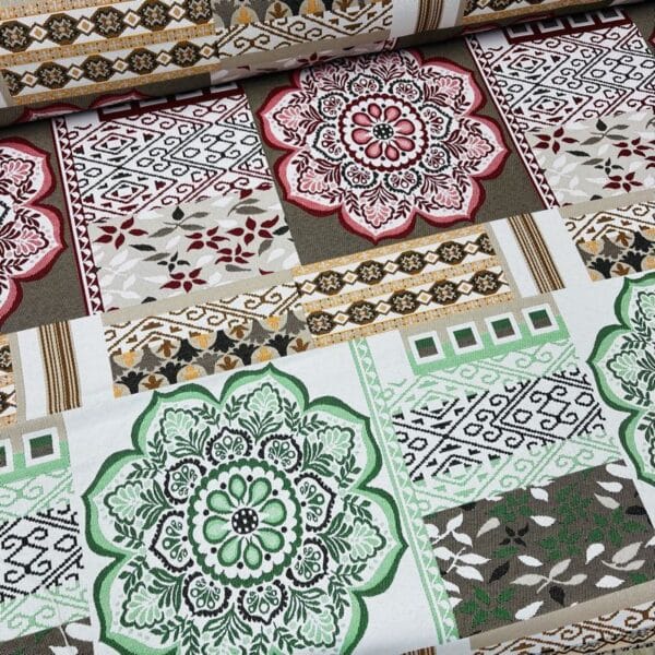 Retal Jacquard Bali green 140x100
