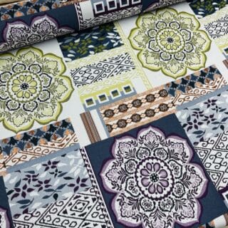 Retal Jacquard Bali purple 140x100