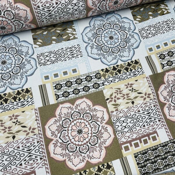 Retal Jacquard Bali rosa 140x100