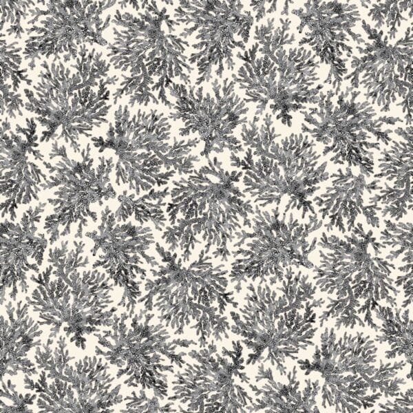 Loneta estampada Coral gris
