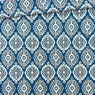 Loneta estampada Diamante azul