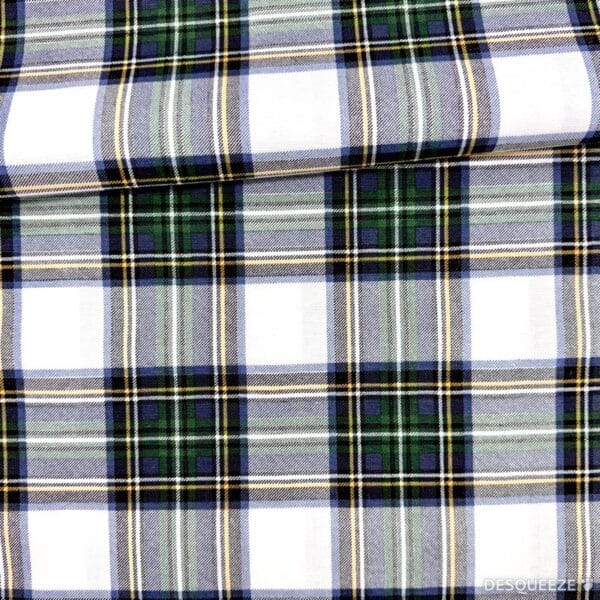 tela loneta tartan verde
