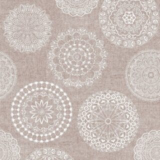 Loneta estampada Tatu beige