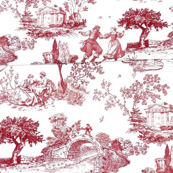 Loneta 280 ID Hp Rustic Toile rojo