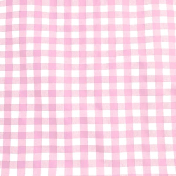 Loneta Cuadros Rosa claro
