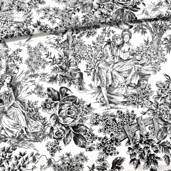 Corte Loneta extra 280 Toile negro (4,75 mts)