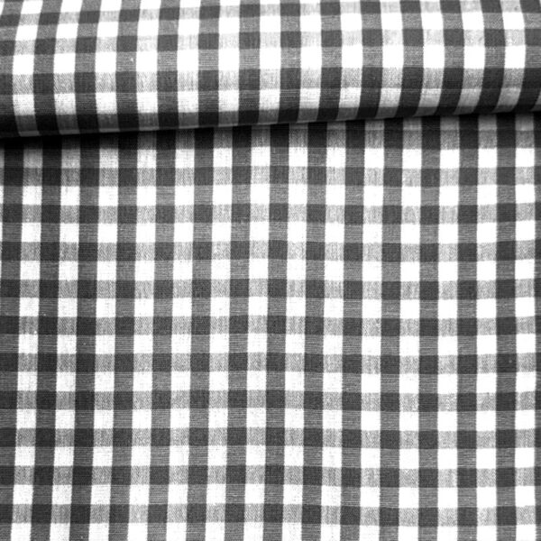 Vichy algodón Negro