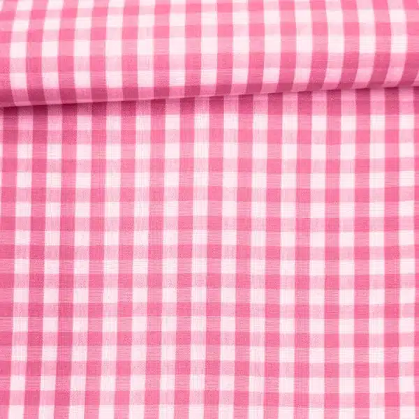 Vichy algodón Rosa chicle